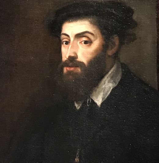 Porträt von Karl V. Tiziano Vecellio (1549)